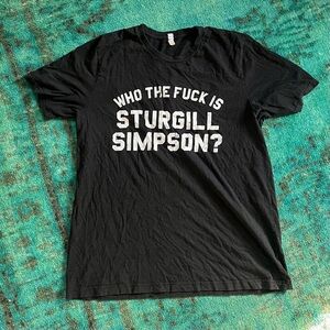 Black Sturgill Simpson Graphic T-Shirt Size Large